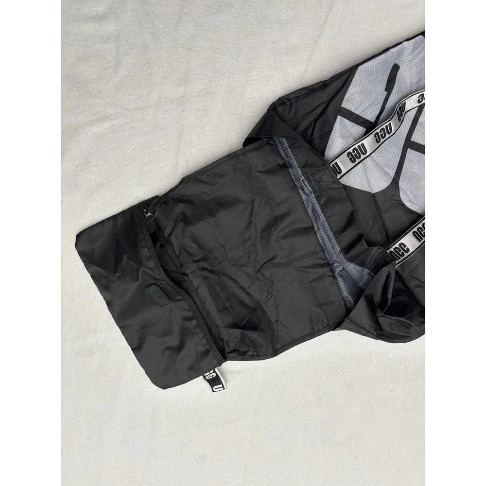 UGG Packable Tote Bag Black White Logo Print